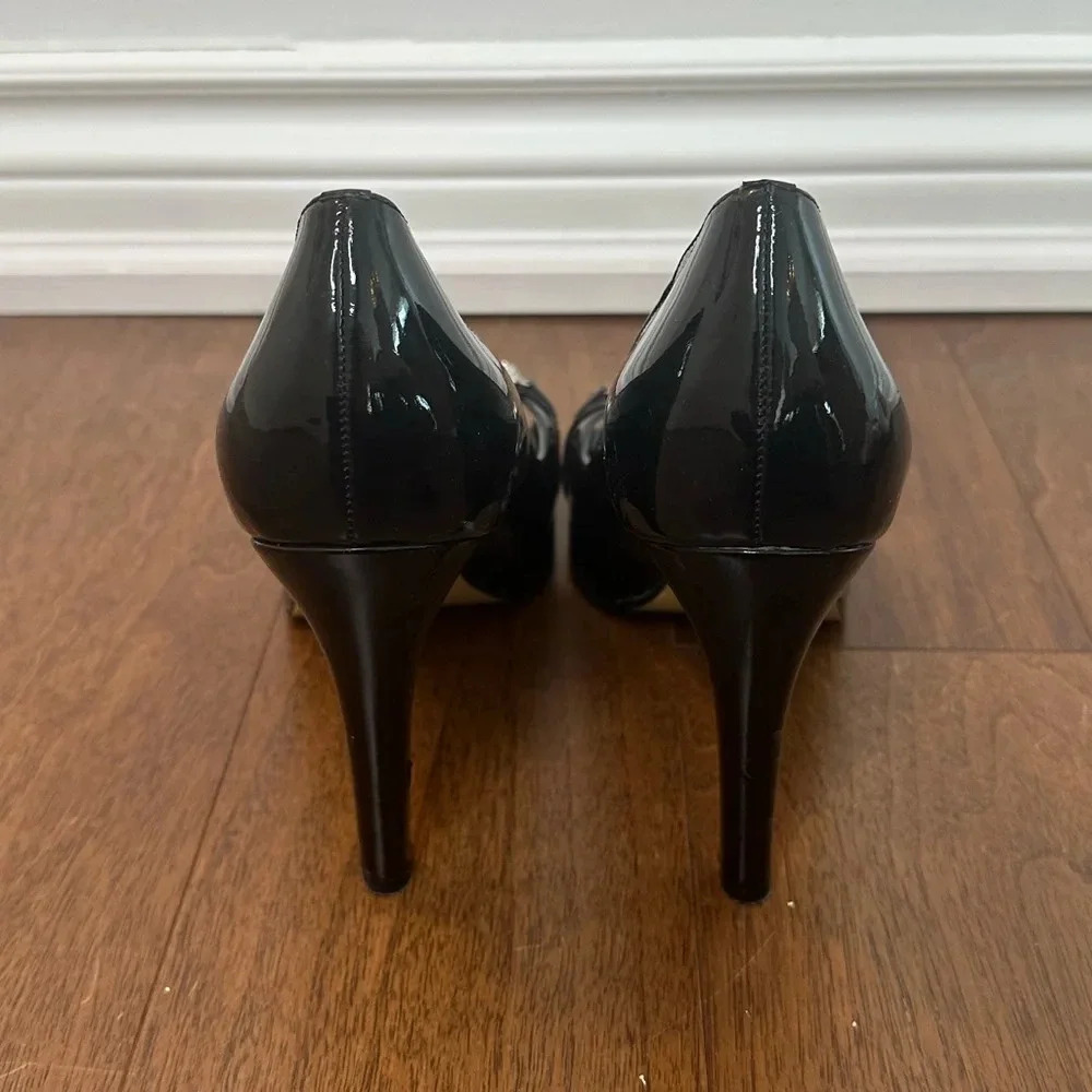 Beverly Feldman Black Heels Sz. 10 - Picture 4 of 5
